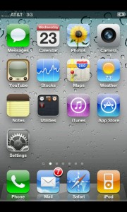 Fake iPhone 4S Screenshot