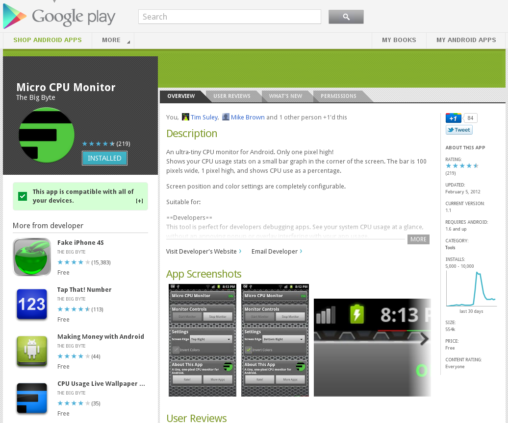 Google Play Store Screenshot