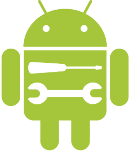 Android with Screwdriver and Spanner Inlaid